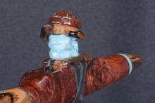 Honduran Rosewood Burl Native American Flute, Minor, Mid A-4, #U4E (9)